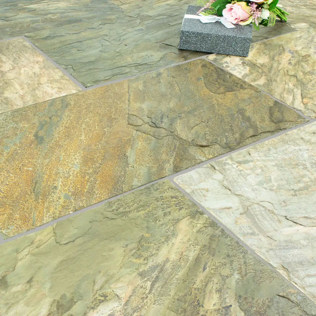 IS Multicolour Riven Calibrated Slate tiles