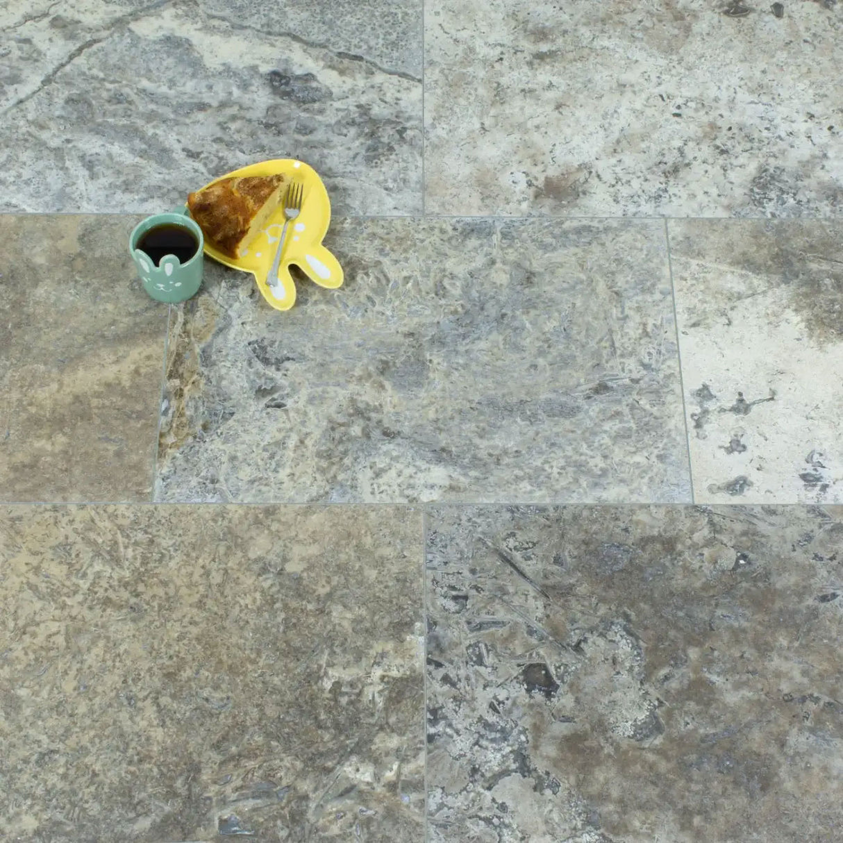 IS Silver Honed & Filled Travertine tiles