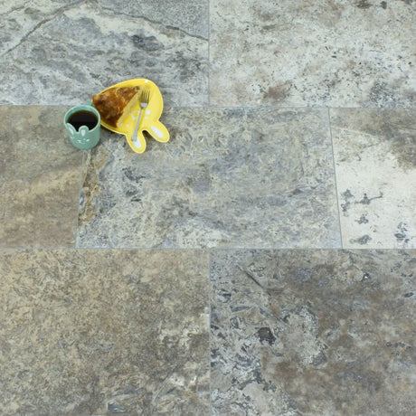 IS Silver Honed & Filled Travertine tiles