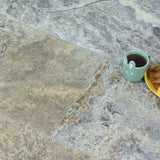 IS Silver Honed & Filled Travertine tiles