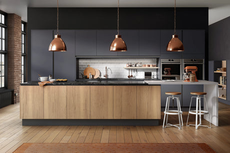 Omega Novus Cube Dark Blue & Woodgrain New England Oak
