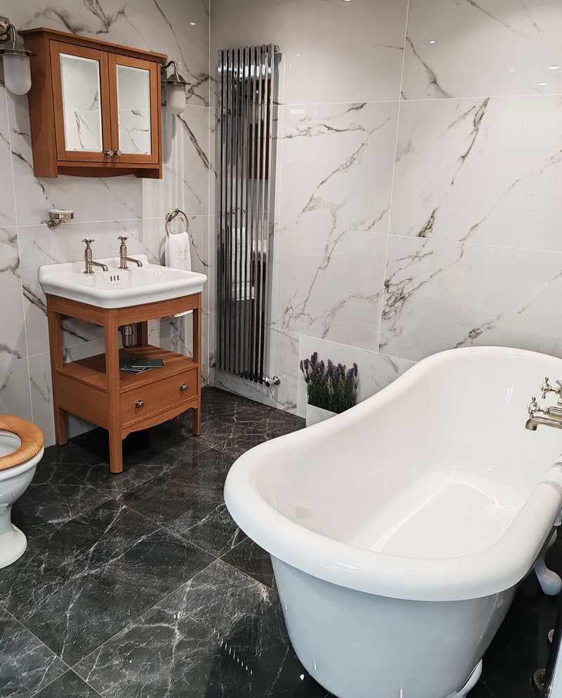 Bathroom display from Tabo showroom, Milton Keynes