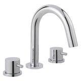JTP FLORENCE Chrome 3 Hole Deck Mounted Basin Mixer Tap