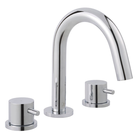 JTP FLORENCE Chrome 3 Hole Deck Mounted Basin Mixer Tap