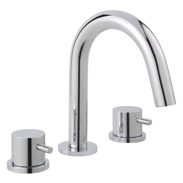 JTP FLORENCE Chrome 3 Hole Deck Mounted Basin Mixer Tap