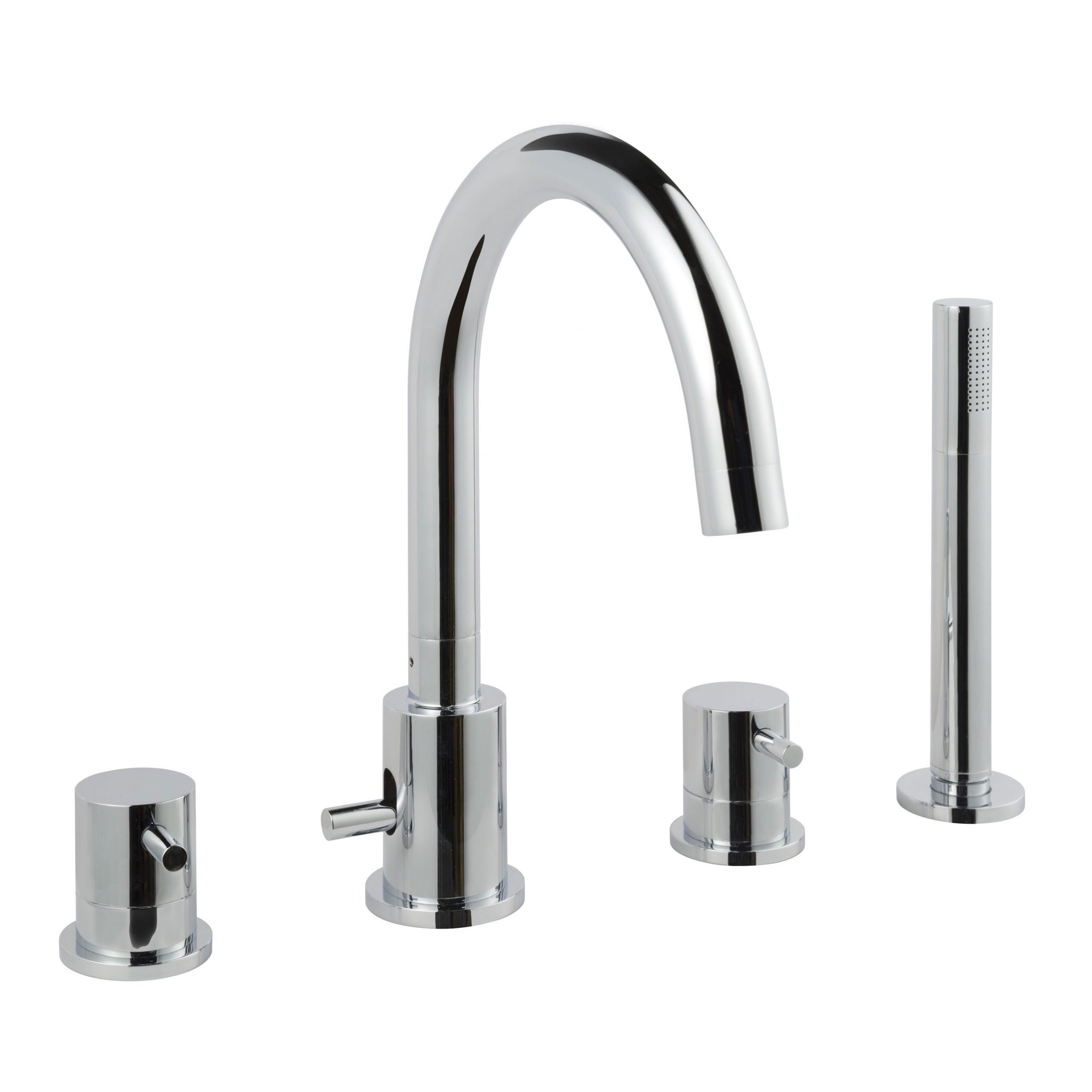 JTP FLORENCE Chrome 4 Hole Bath Shower Mixer Tap