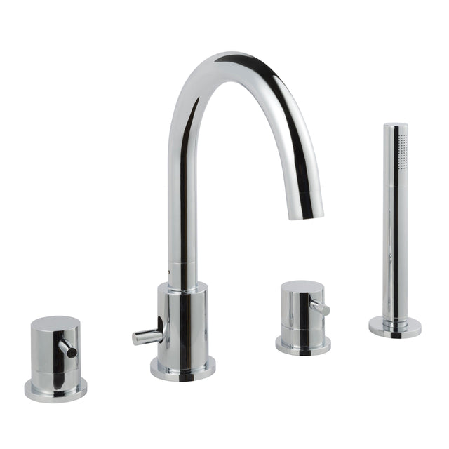 JTP FLORENCE Chrome 4 Hole Bath Shower Mixer Tap