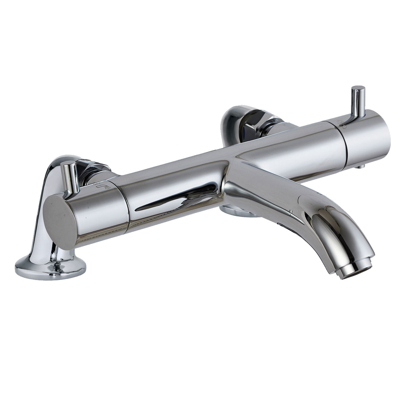 JTP FLORENCE Chrome Deck Mounted Thermostatic Bath Filler Tap