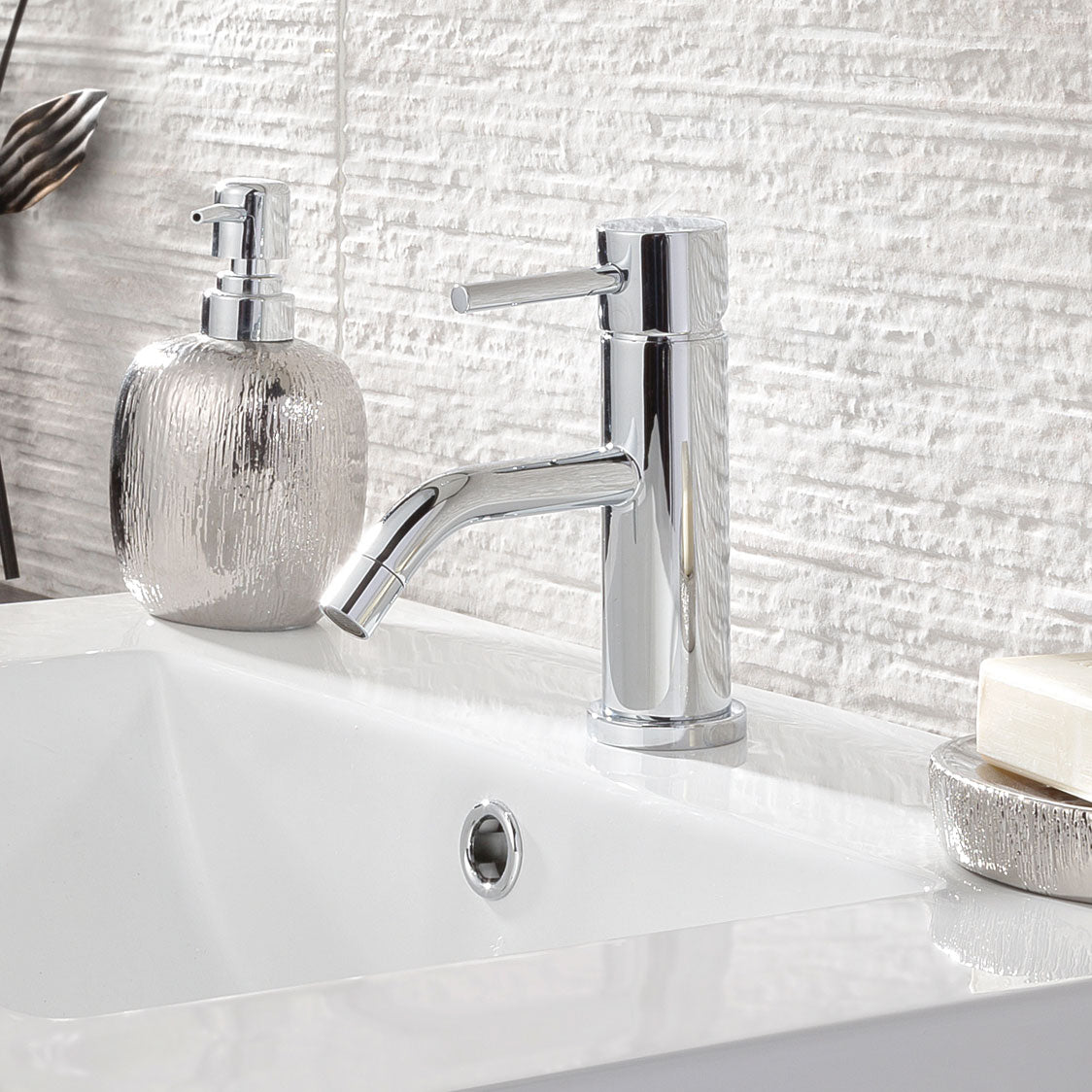JTP FLORENCE Round Chrome Single Lever Basin Mixer Tap