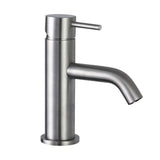 JTP INOX Stainless Steel Single Lever Basin Mixer Tap, Short Projection