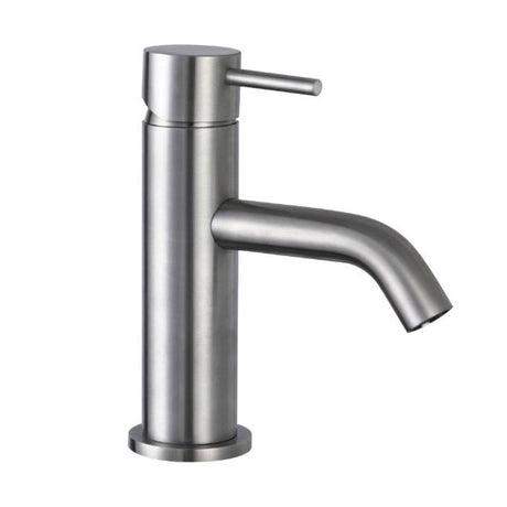 JTP INOX Stainless Steel Single Lever Basin Mixer Tap, Short Projection