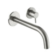 JTP INOX Stainless Steel 2 Hole Single Lever Wall Mounted Basin Mixer Tap