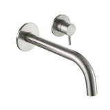 JTP INOX Stainless Steel 2 Hole Single Lever Wall Mounted Basin Mixer Tap