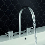 JTP INOX Stainless Steel 3 Hole Deck Mounted Basin Mixer Tap