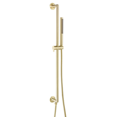 JTP KONO Brushed Brass Slide Rail Shower Kit, Slim Shower