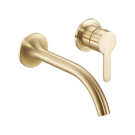 JTP KONO Brushed Brass Wall Mounted Basin Mixer Tap