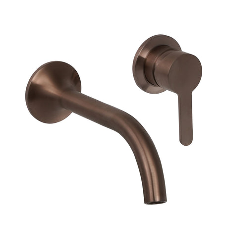 JTP KONO Brushed Bronze Wall Mounted Basin Mixer Tap