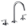 JTP KONO Chrome 3 Hole Deck Mounted Basin Mixer Tap (handle design 1)