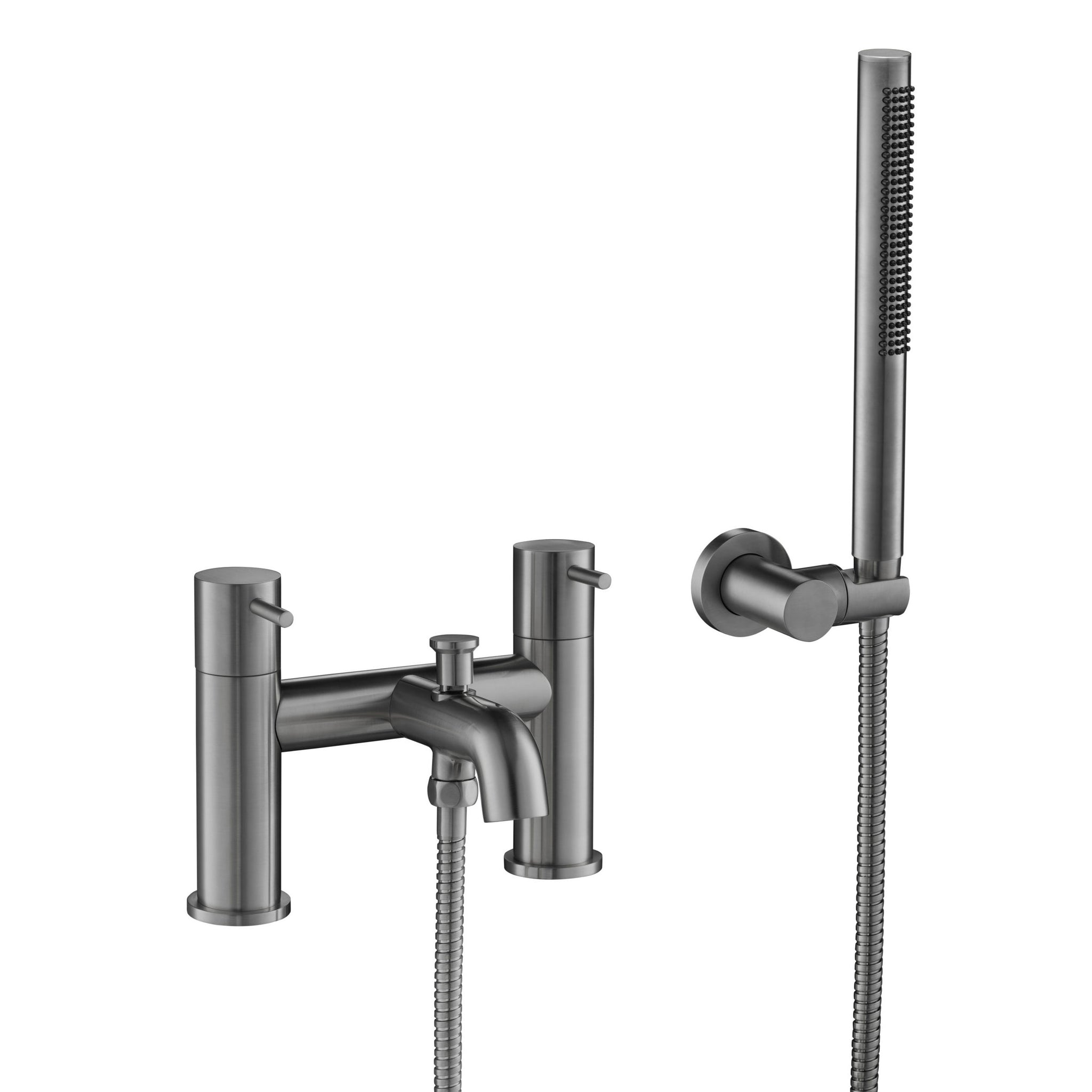 JTP VOS Brushed Black Bath Shower Mixer Tap