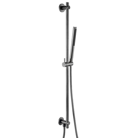 JTP VOS Brushed Black Slide Rail with Single Function Hand Shower & Hose