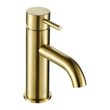 JTP VOS Brushed Brass Single Lever Basin Mixer Tap