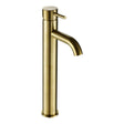 JTP VOS Brushed Brass Single Lever Tall Basin Mixer Tap