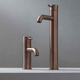 JTP VOS Brushed Bronze Single Lever Tall Basin Mixer Tap