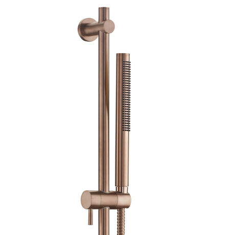 JTP VOS Brushed Bronze Slide Rail Shower Kit, Slim Shower