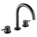 JTP VOS Matt Black 3 Hole Deck Mounted Basin Mixer Tap
