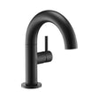 JTP VOS Matt Black Side Lever Basin Mixer Swivel Spout Tap
