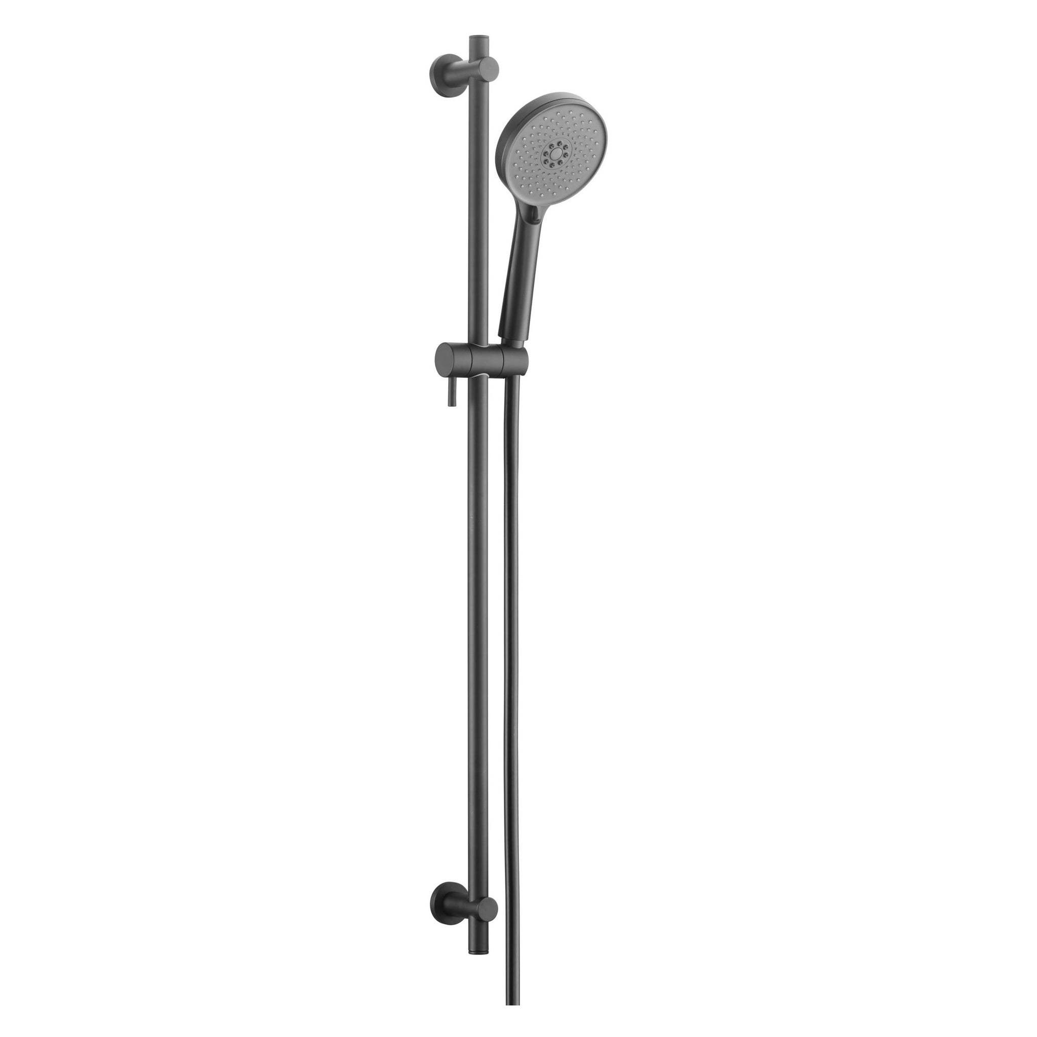 JTP VOS Matt Black Slide Rail Shower Kit