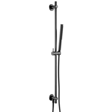 JTP VOS Matt Black Slide Rail with Single Function Hand Shower & Hose