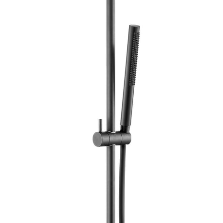JTP VOS Matt Black Slide Rail with Single Function Hand Shower & Hose