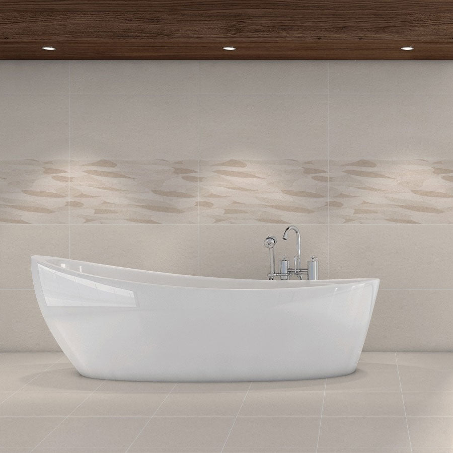 Kairo Light Beige tiles on bathroom wall