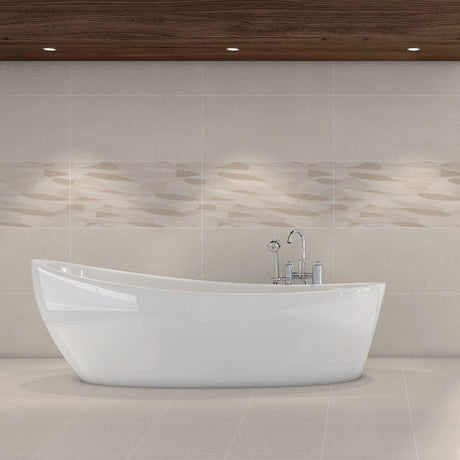 Kairo Light Beige tiles on bathroom wall