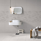 Kairo Light Grey wall tiles in bathroom