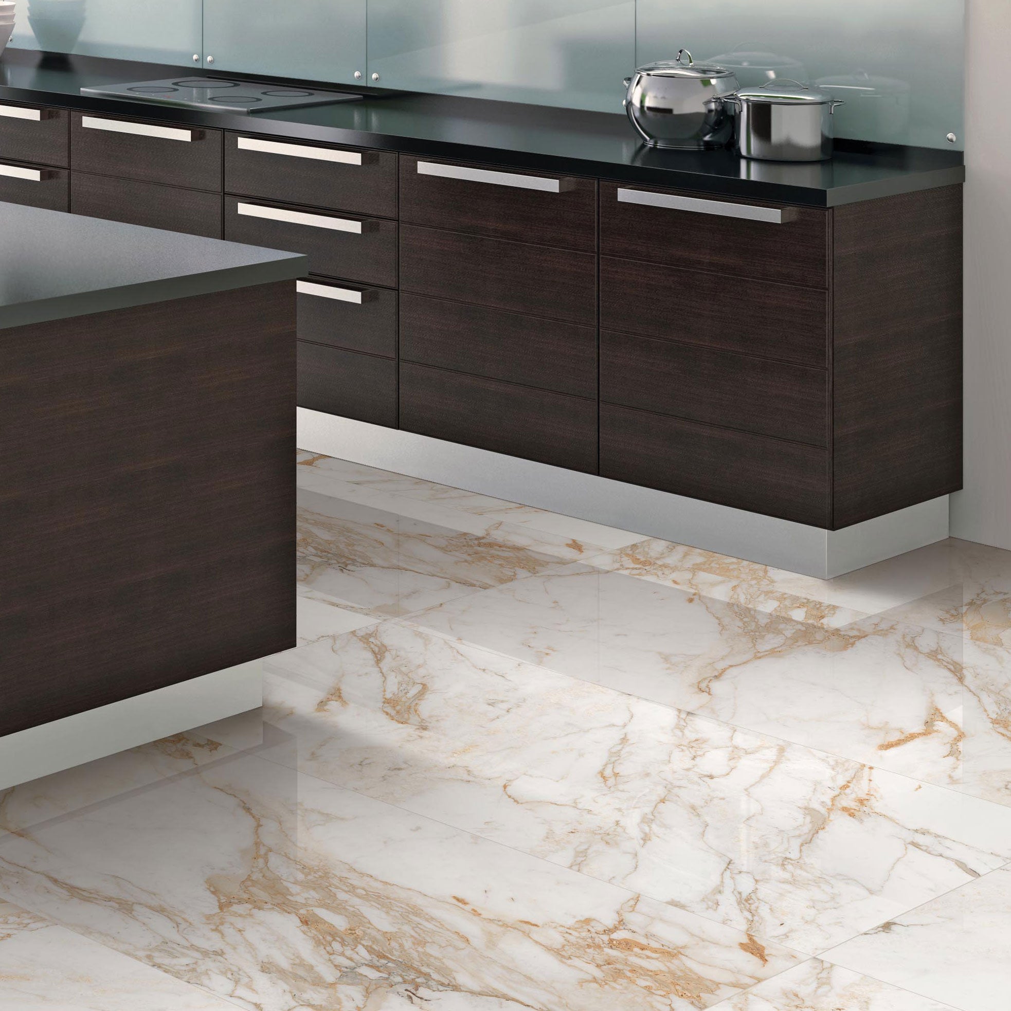 Liora White Rectified Polished Tiles