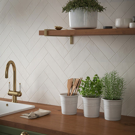 Luma Cream Gloss Ceramic Wall Tiles