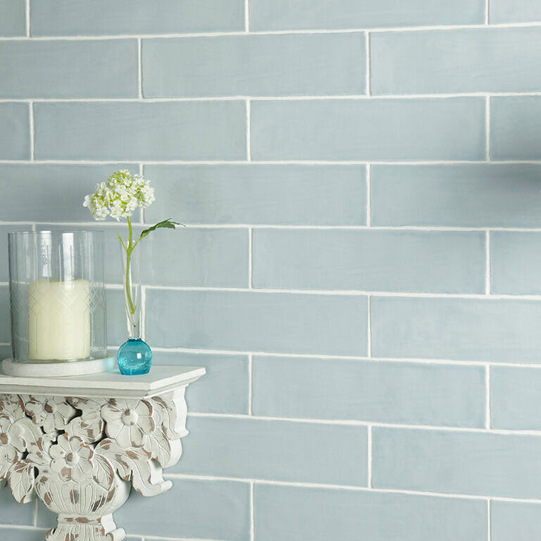 Luma Duck Egg Gloss Ceramic Wall Tiles