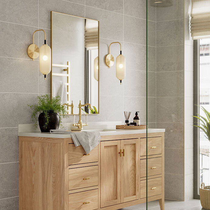 Luvina Grey tiles on bathroom walls and floor