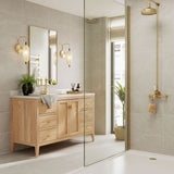 Luvina Stone tiles on bathroom floor and walls