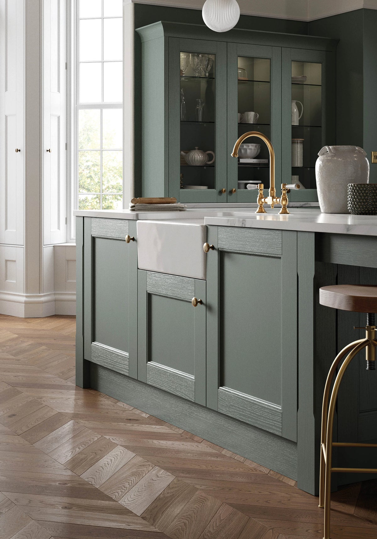 Omega Sheraton Manor House Painted Botanical Green