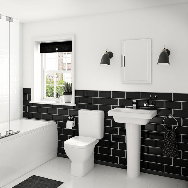 Metro Black Gloss Ceramic Wall Tiles