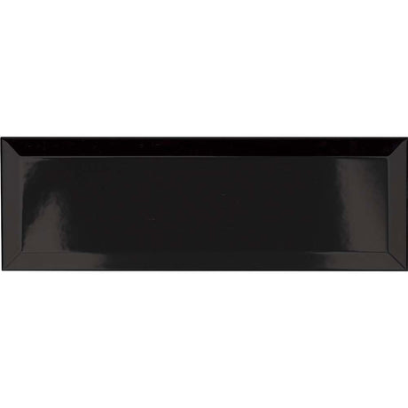 Metro Black Gloss Ceramic Wall Tile 100 x 300mm