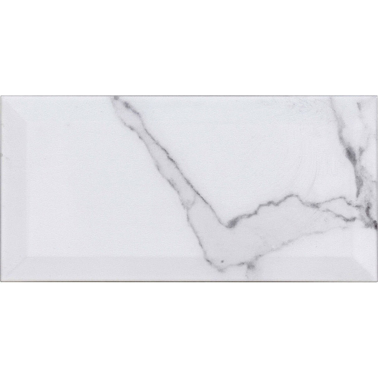 Metro Calacatta Gloss Ceramic Wall Tile 100 x 200mm
