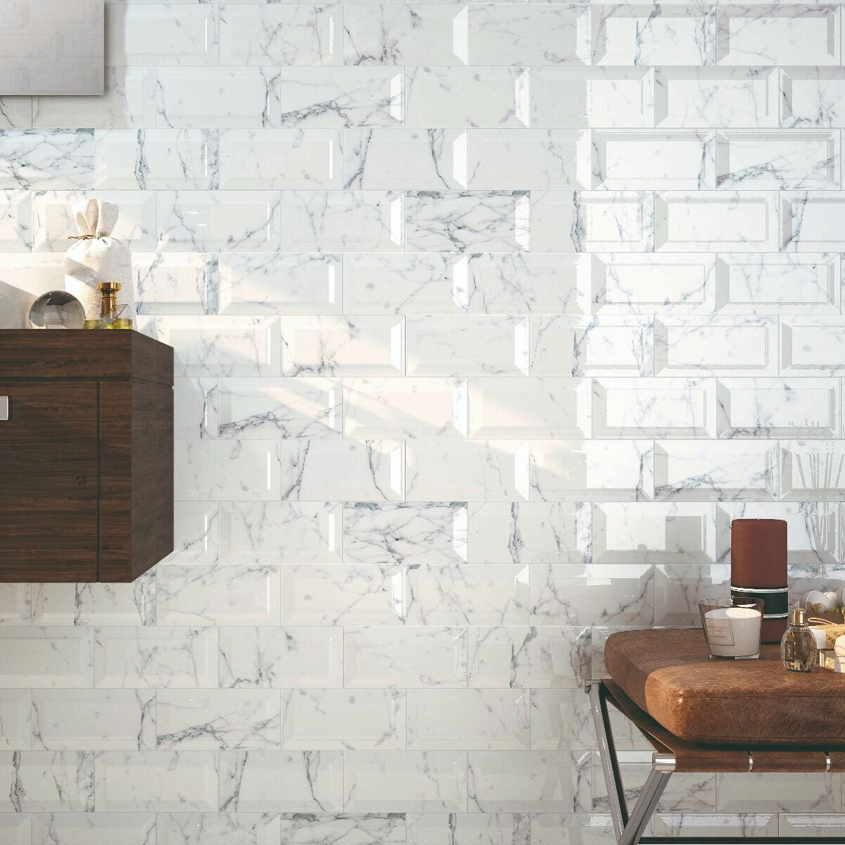 Metro Calacatta Gloss Ceramic Wall Tiles