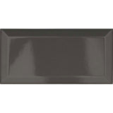 Metro Graphite Gloss Ceramic Wall Tile 100 x 200mm