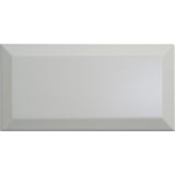 Metro Light Grey Gloss Ceramic Wall Tile 100 x 200mm