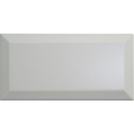 Metro Light Grey Gloss Ceramic Wall Tile 100 x 200mm