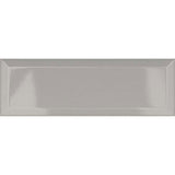 Metro Light Grey Gloss Ceramic Wall Tile 100 x 300mm